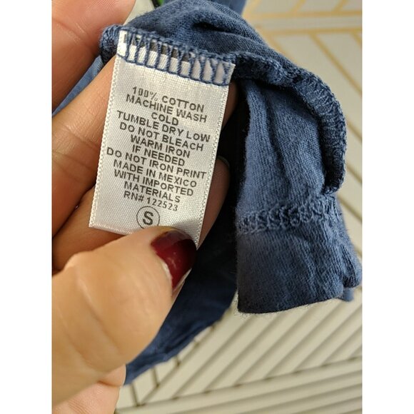 URBAN OUTFITTERS Project Social Tee Joker Graphic T-Shirt Blue Size Small - Picture 6 of 7